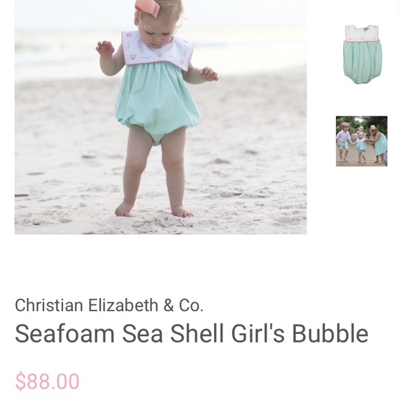 NWT. Christian Elizabeth shell bubble. Size 18 mon - Picture 2 of 3